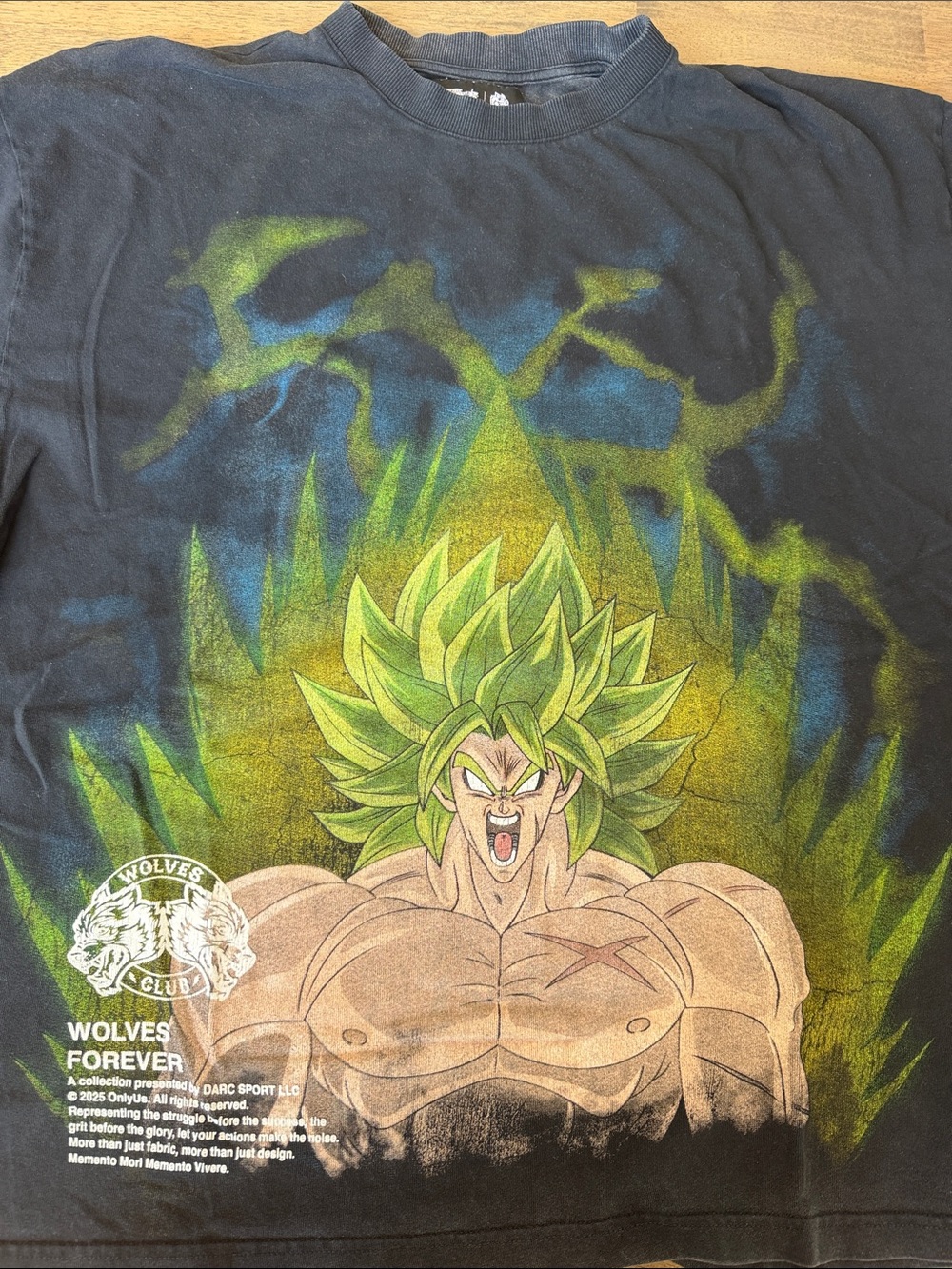 Darc Sport Black Tee Dragon Ball Z Broly (Never Worn)